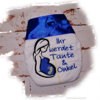 Ihr werdet Tante und Onkel dunkelblau